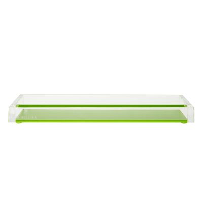 Περιφραγμάτων πράσινος ακρυλικός δίσκων δίσκος διοργανωτών γραφείων επίδειξης πλαστικός
